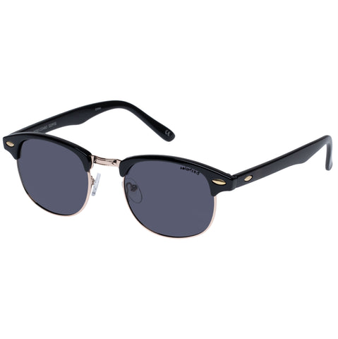 Solarized Retro Combo Black Gold Uni-Sex D-Frame Sunglasses | Eyewear Index