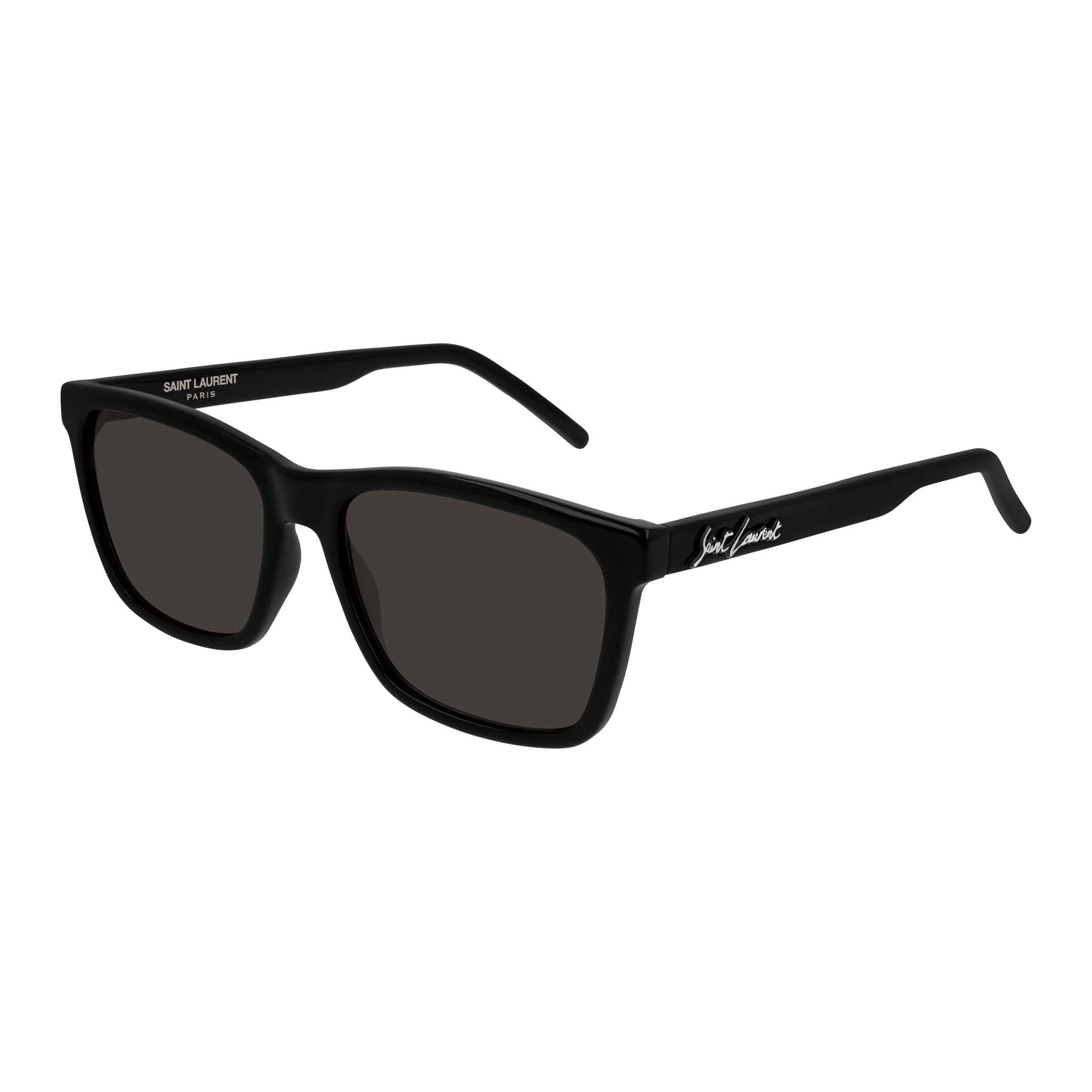 Saint Laurent Sl318 Black Male Rectangle Sunglasses | Eyewear Index