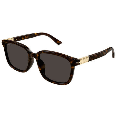 Gucci Gg1505sk Havana Male Rectangle Sunglasses | Eyewear Index