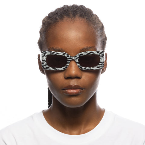 Le Specs Damnedest Digital Dalmatian Uni-Sex Rectangle Sunglasses | Eyewear Index