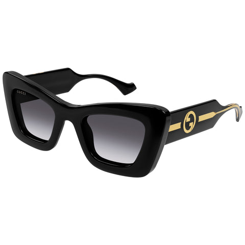 Gucci Gg1552s Black Female Cat-Eye Sunglasses | Eyewear Index