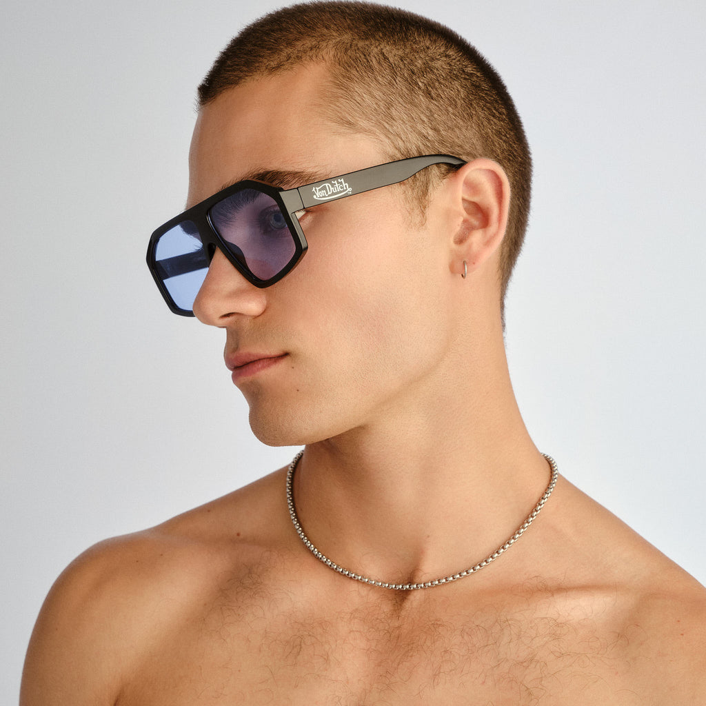 Aire Disgraced Black Uni-Sex Aviator Sunglasses | Eyewear Index