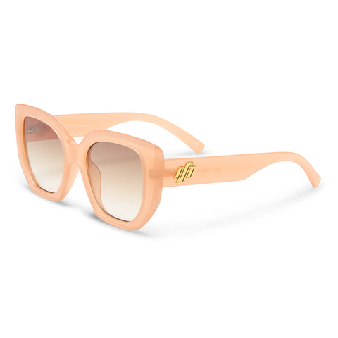 Le Specs Euphoria Mimosa Pink Female Square Sunglasses | Eyewear Index