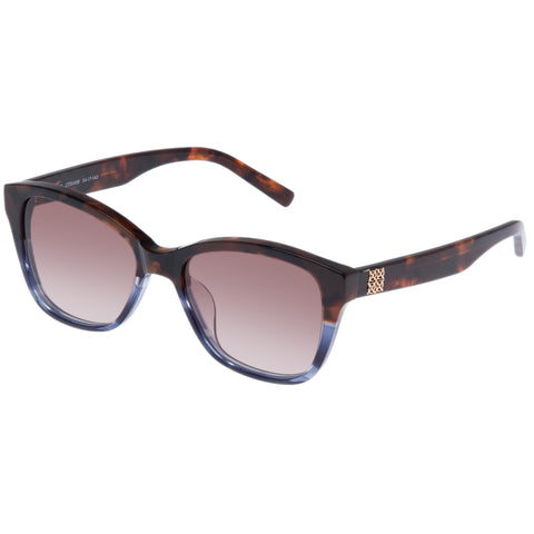 Oroton Goldie Tort Navy Haze Female D-Frame Sunglasses | Eyewear Index