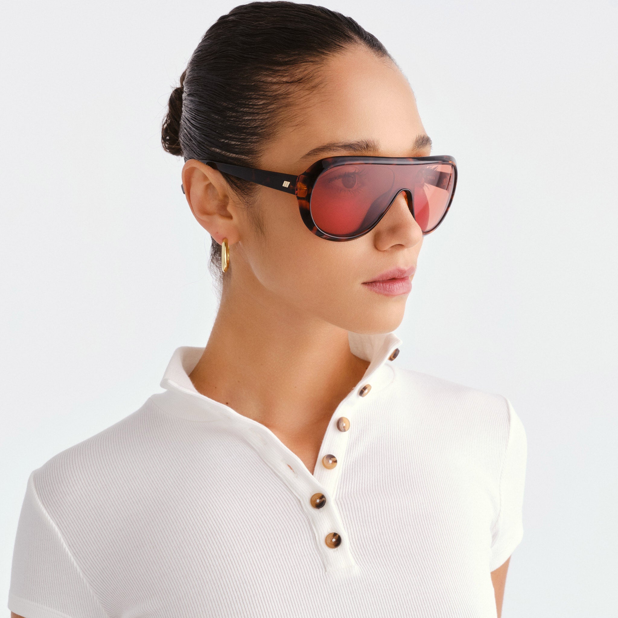 Le Specs Obsession Tort Uni-Sex Shield Sunglasses | Eyewear Index
