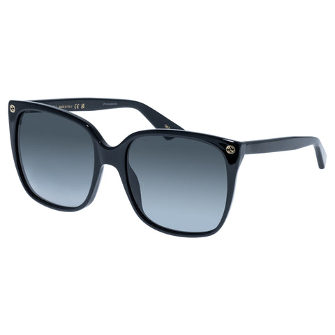 Gucci Gg0022s Black-Black Female Cat-Eye Sunglasses | Eyewear Index