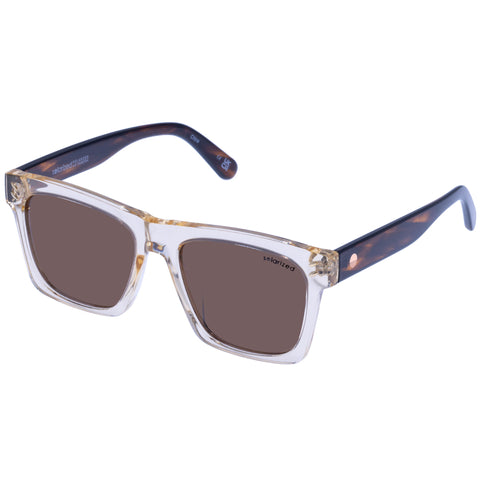 Solarized Bold D-Frame Sand Brown Haze Male D-Frame Sunglasses | Eyewear Index