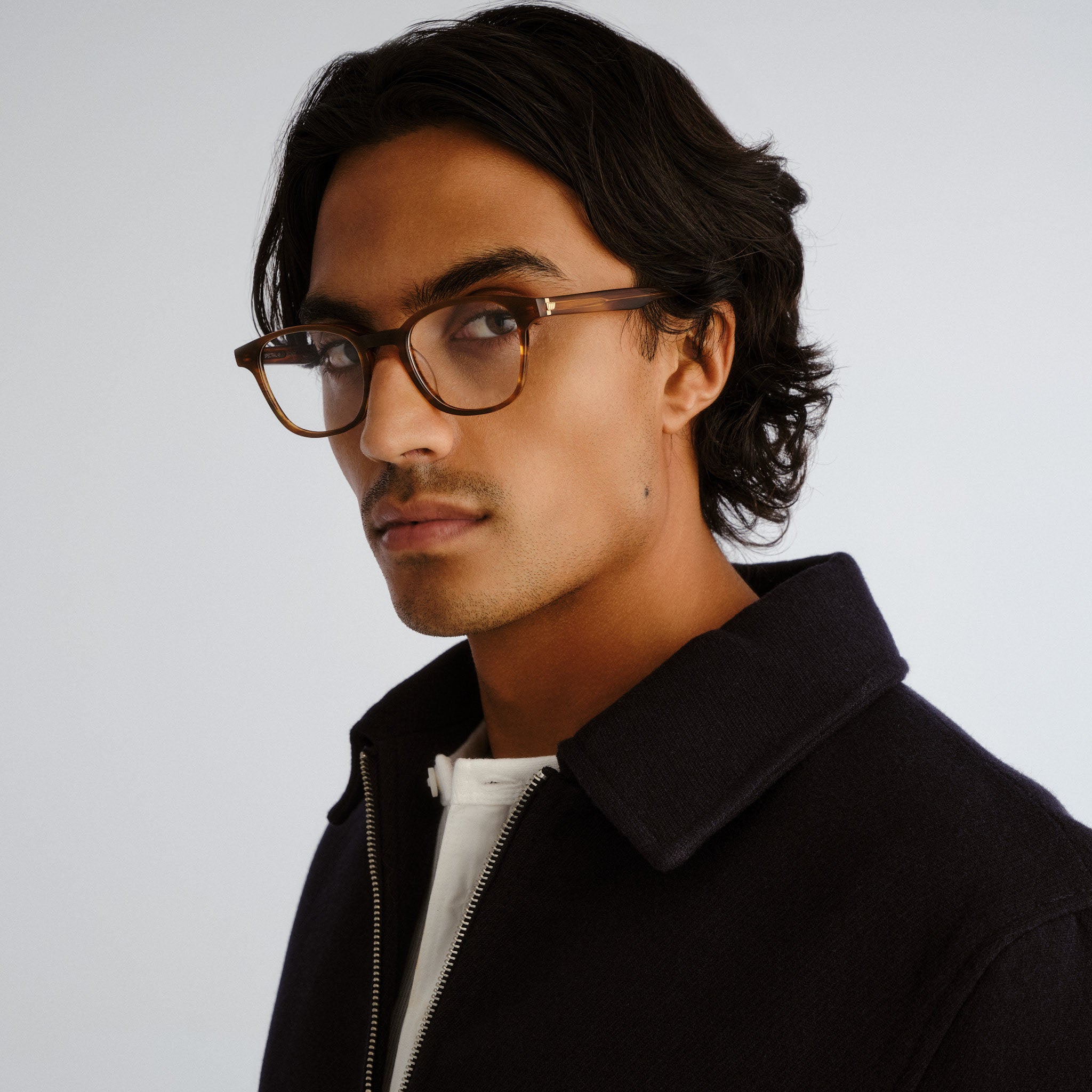 Le Specs Spectral 48 Brown Haze Uni-Sex Round Optical Frames | Eyewear Index