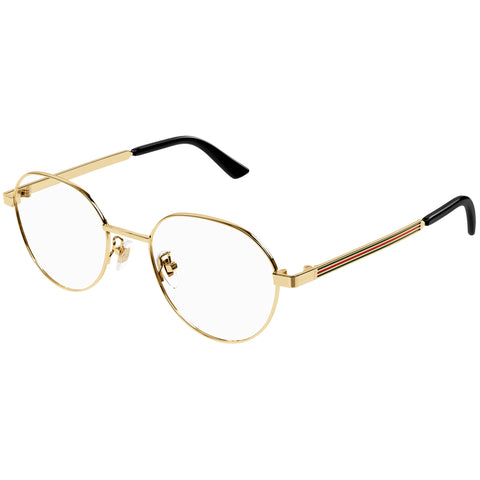 Gucci Gg1607ok Gold Male Round Optical Frames | Eyewear Index