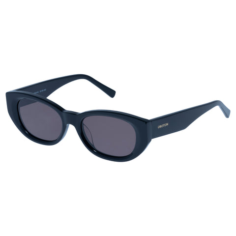 Oroton Nadja Black Female Oval Sunglasses | Eyewear Index