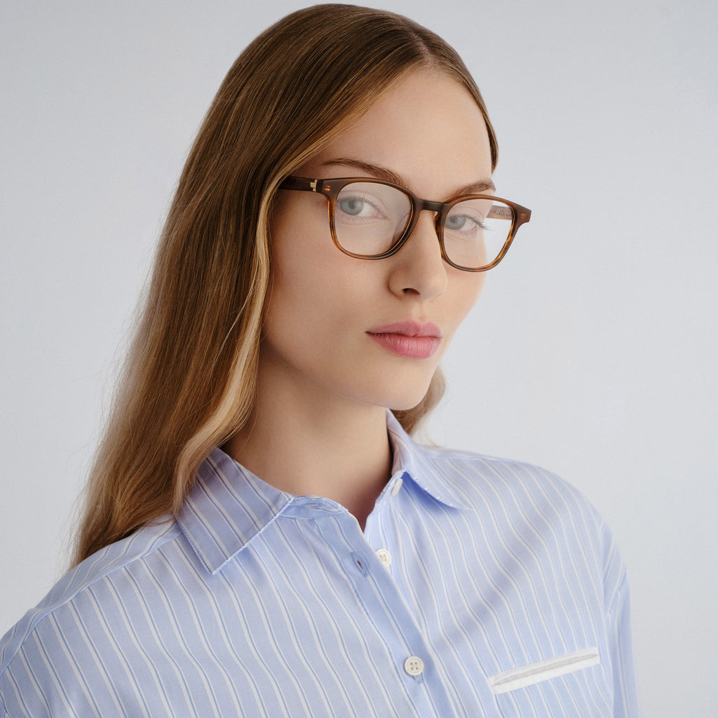 Le Specs Spectral 48 Brown Haze Uni-Sex Round Optical Frames | Eyewear Index