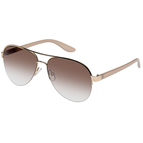 Fiorelli Corinne Ii Gold Female Aviator Sunglasses | Eyewear Index