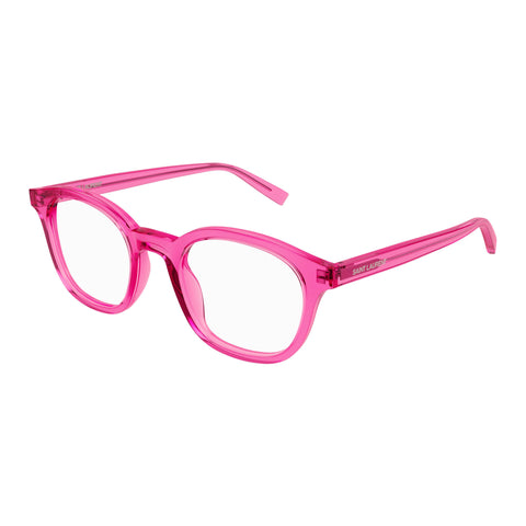 Saint Laurent Sl588 Fuchsia Uni-Sex Round Optical Frames | Eyewear Index