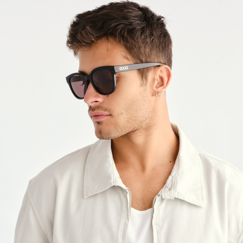 Gucci Gg1797sk Black Male Round Sunglasses | Eyewear Index