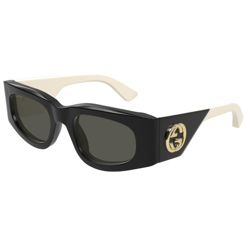 Gucci Gg1664s Black Female Rectangle Sunglasses | Eyewear Index