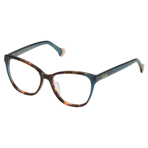 Camilla In An Island World Monogram Tort Ink Female Cat-Eye Optical Frames | Eyewear Index