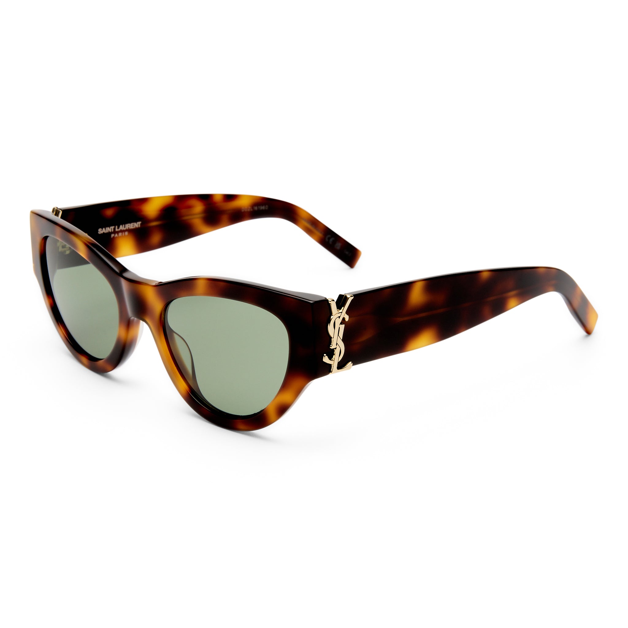 Saint Laurent Slm94 Havana Female Cat-Eye Sunglasses | Eyewear Index