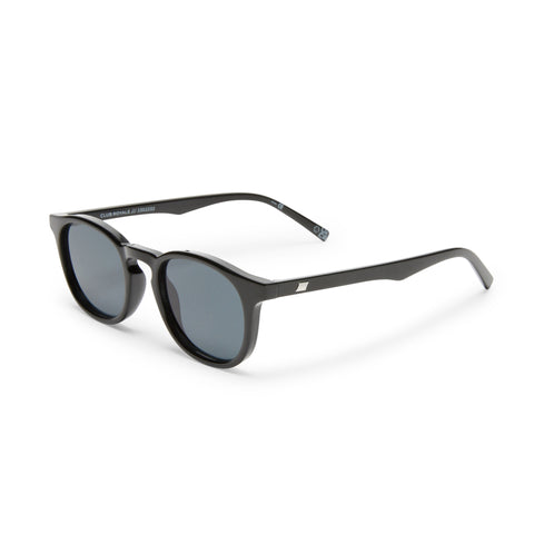 Le Specs Club Royale Black Uni-Sex Round Sunglasses | Eyewear Index