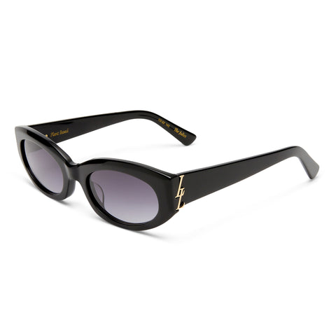 Luv Lou The Juliet Black Female Oval Sunglasses | Eyewear Index