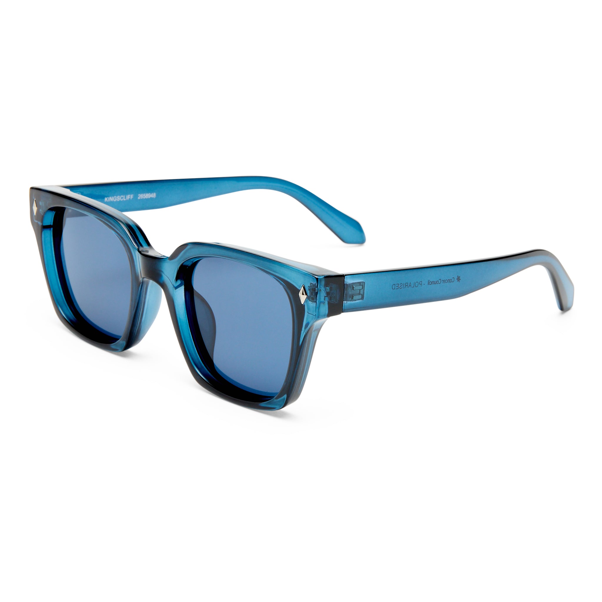 Cancer Council Kingscliff Navy Uni-Sex D-Frame Sunglasses | Eyewear Index