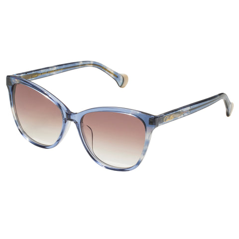 Camilla Come Sail Away Denim Cloud Shimmer Female Cat-Eye Sunglasses | Eyewear Index