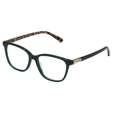 Camilla Outfit In Motion Emerald Marble Leopard Female Cat-Eye Optical Frames | Eyewear Index