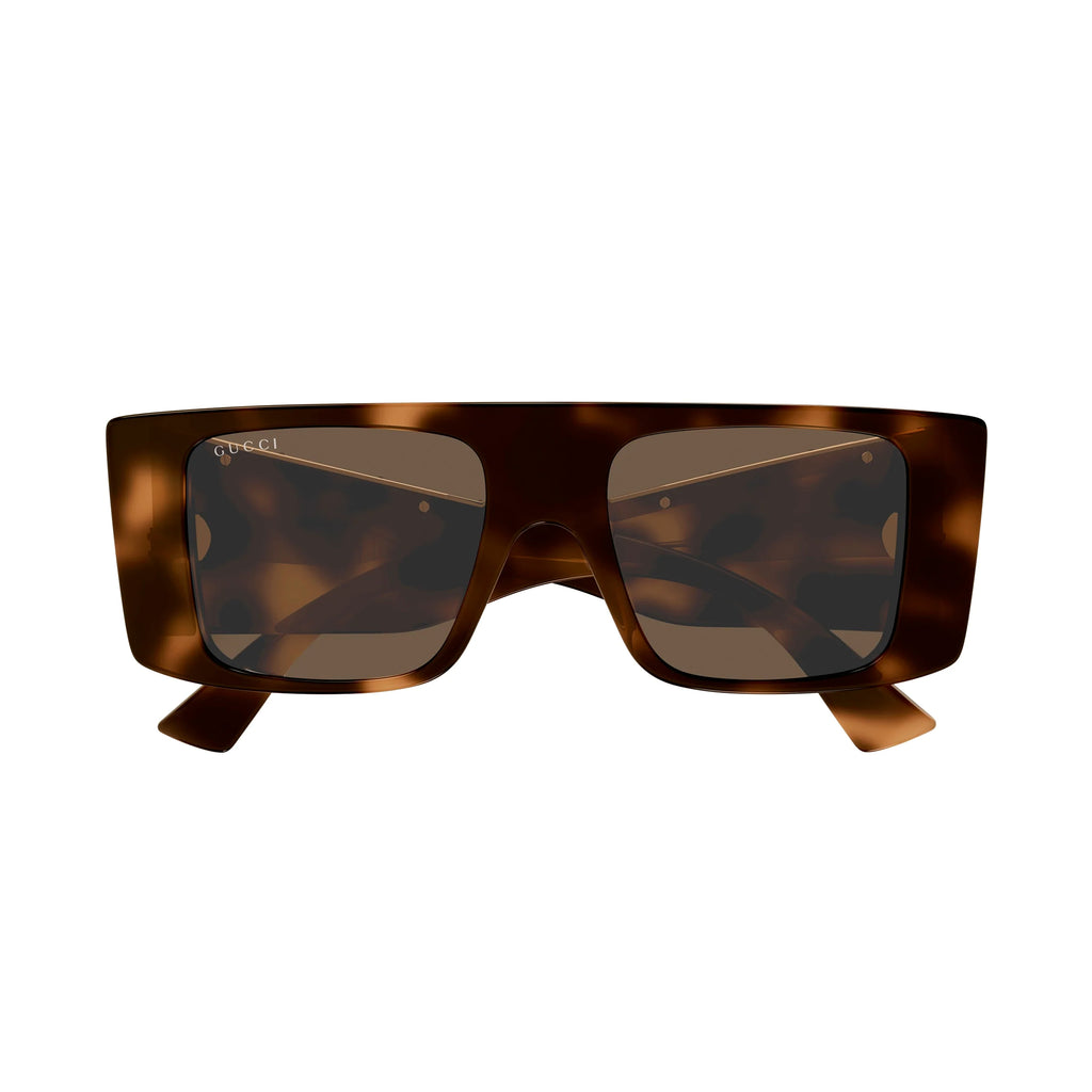 Gucci Gg1888s Havana Male Rectangle Sunglasses | Eyewear Index
