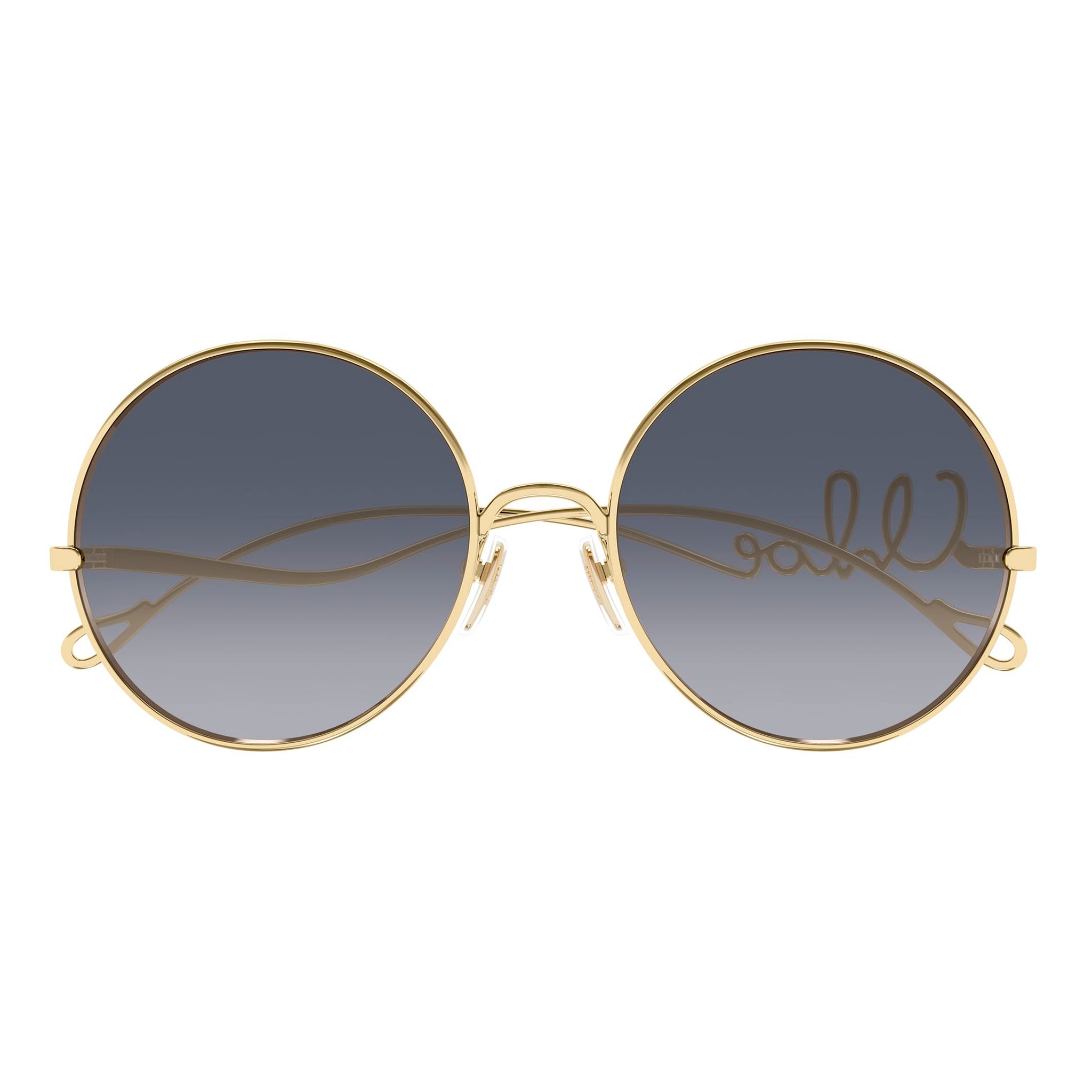 Chloe Ch0372s Gold Female Round Sunglasses | Eyewear Index
