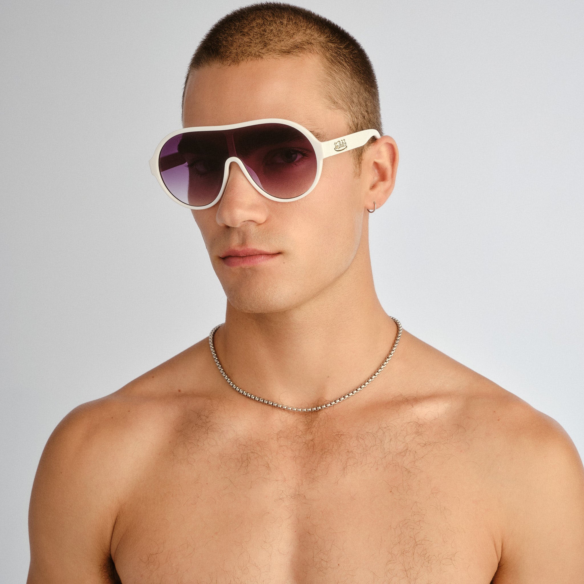Aire Scandalous White Uni-Sex Aviator Sunglasses | Eyewear Index