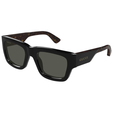 Gucci Gg1668s Black Male Rectangle Sunglasses | Eyewear Index