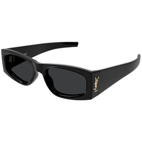 Saint Laurent Slm140 Black Female Rectangle Sunglasses | Eyewear Index