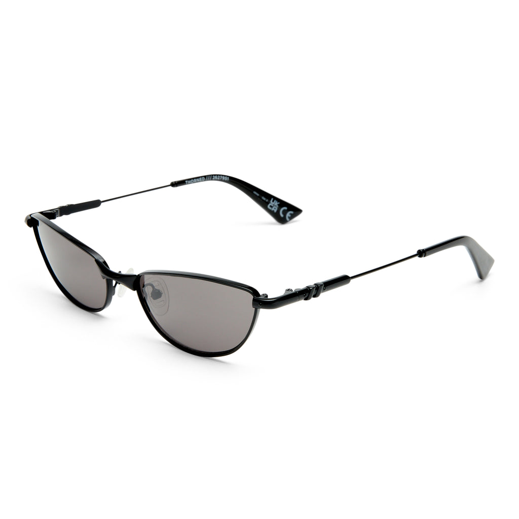 Le Specs Thorned Black Uni-Sex Oval Sunglasses | Eyewear Index