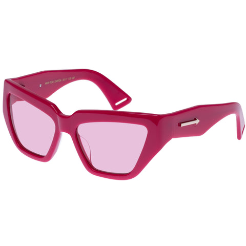 Karen Walker Wrap God Fuchsia Female Wrap Sunglasses | Eyewear Index