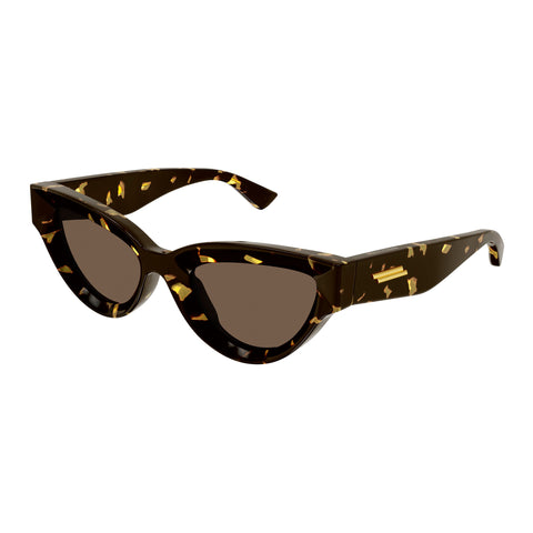 Bottega Veneta Bv1249s Havana Female Cat-Eye Sunglasses | Eyewear Index