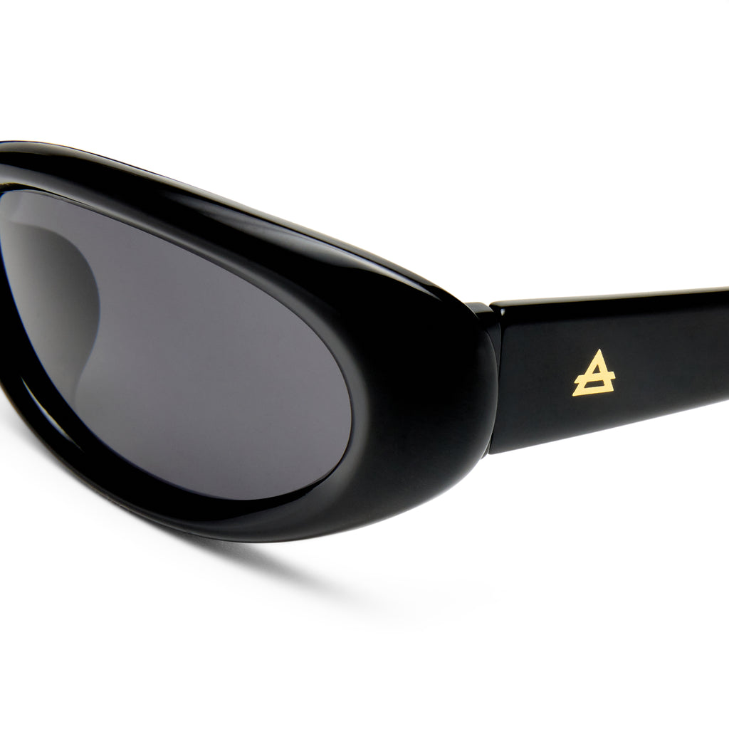 Aire Nimbus Black Uni-Sex Wrap Sunglasses | Eyewear Index