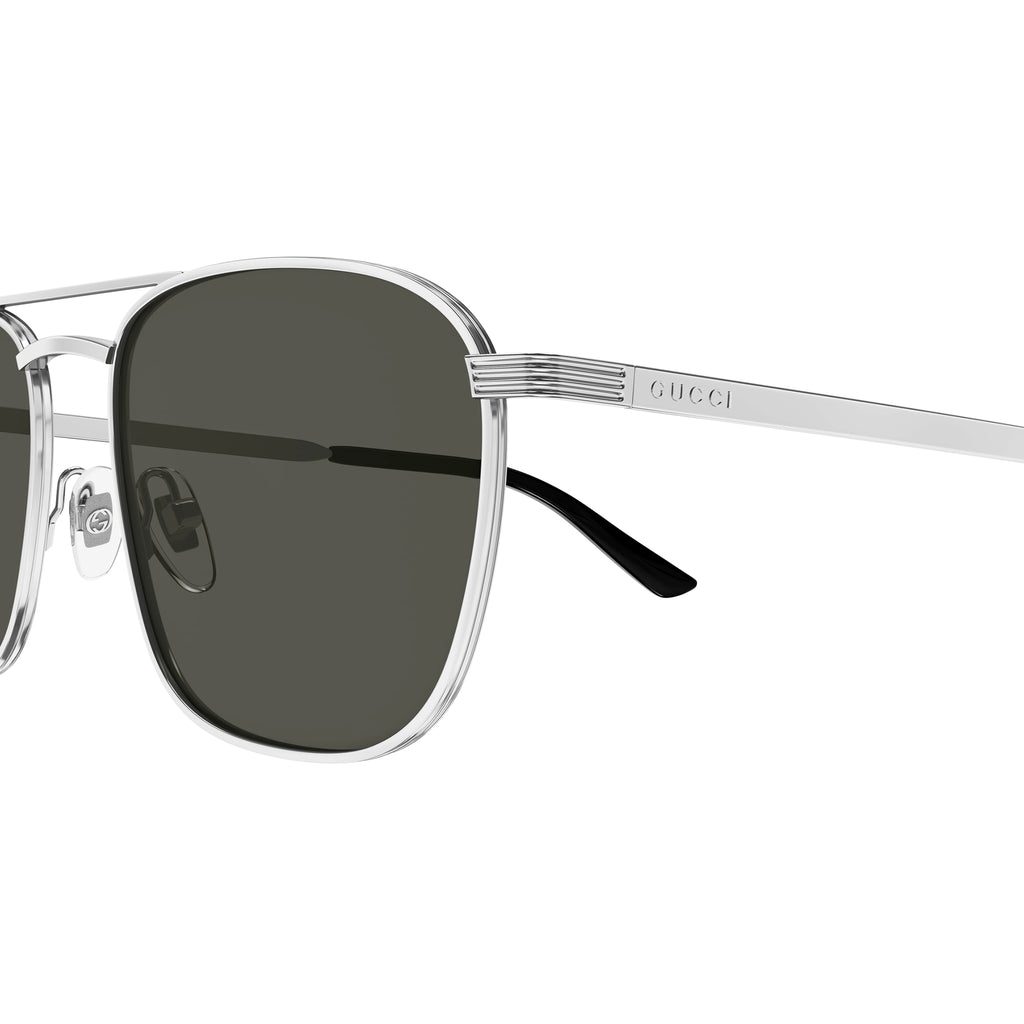 Gucci Gg1881s Silver Male Rectangle Sunglasses | Eyewear Index
