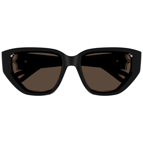 Chloe Ch0235s Black Female Cat-Eye Sunglasses | Eyewear Index