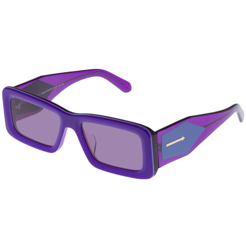 Karen Walker Axiom Wisteria Multi Uni-Sex Rectangle Sunglasses | Eyewear Index