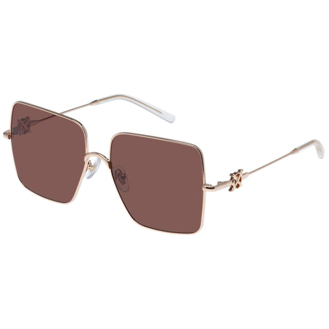 Oroton May Gold Female Square Sunglasses | Eyewear Index