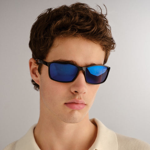 Cancer Council Carwell Black Male D-Frame Sunglasses | Eyewear Index