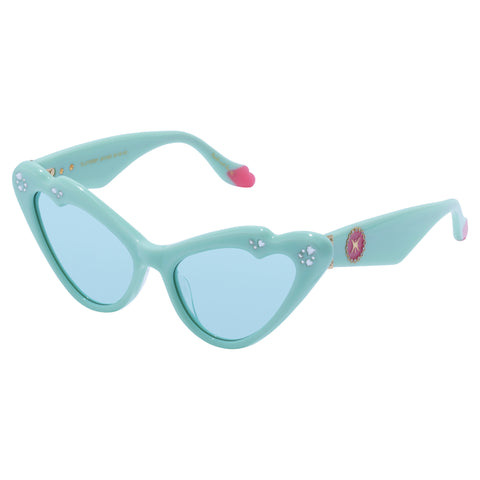 Camilla Flutterby Mint Green Female Cat-Eye Sunglasses | Eyewear Index