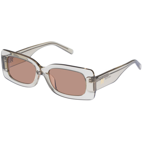 Oroton Noah Lemongrass Female Rectangle Sunglasses | Eyewear Index