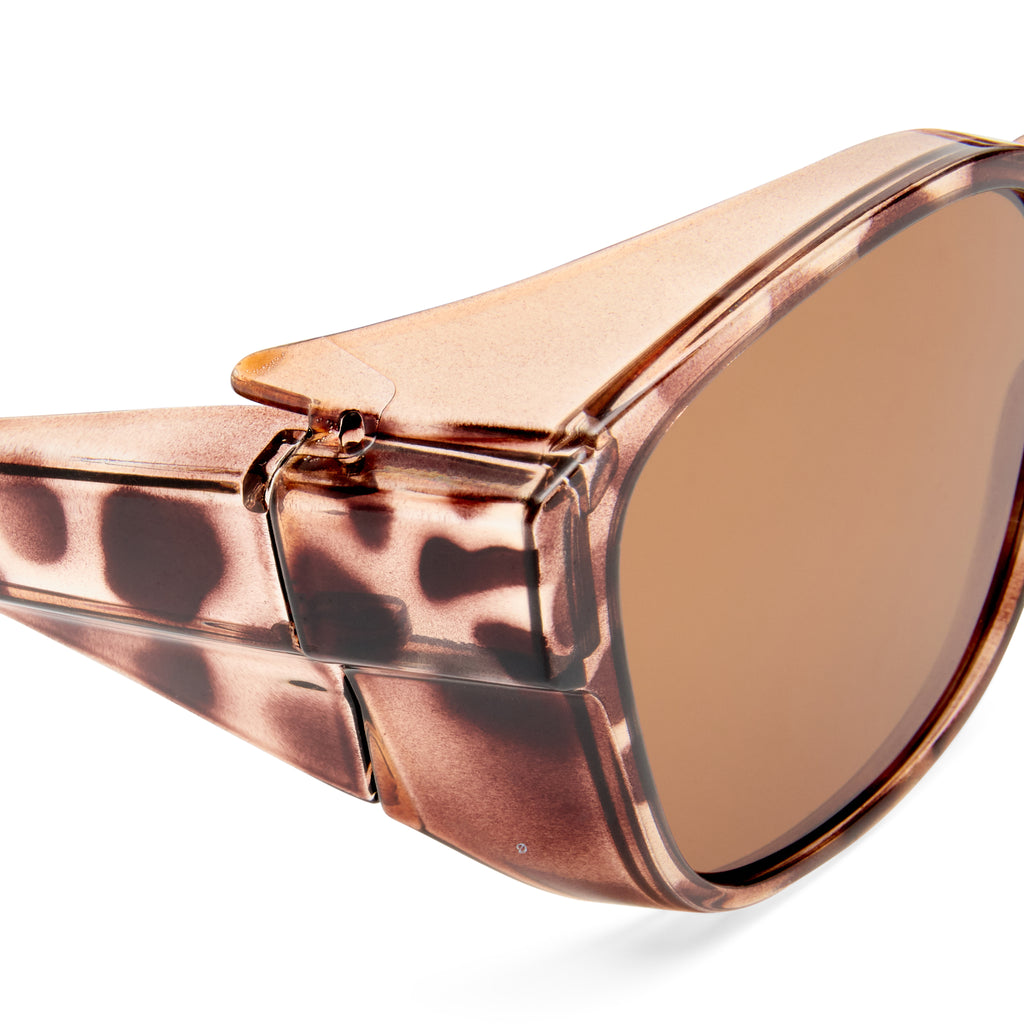 Cancer Council Dunsborough Milky Tort Female D-Frame Sunglasses | Eyewear Index