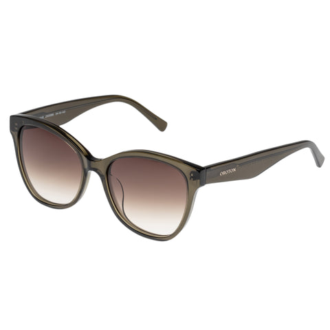 Oroton Rowan Khaki Female Cat-Eye Sunglasses | Eyewear Index