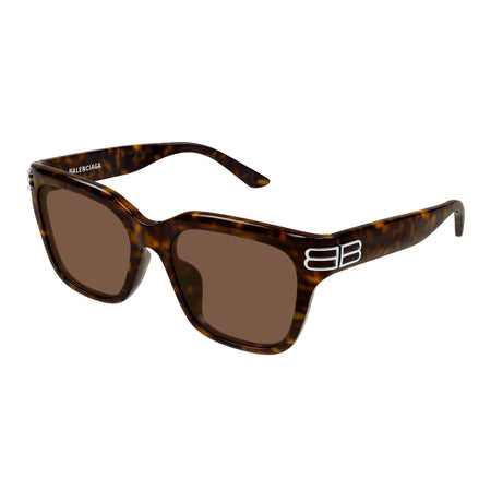 Balenciaga Bb0433sk Havana Female Rectangle Sunglasses | Eyewear Index