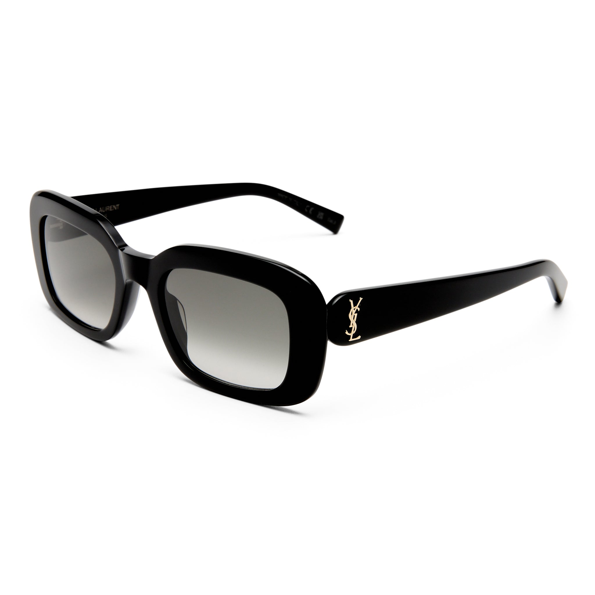 Saint Laurent Slm130 Black Female Rectangle Sunglasses | Eyewear Index