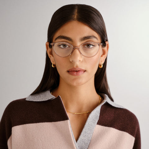 Oroton Palmer Nougat Female Cat-Eye Optical Frames | Eyewear Index