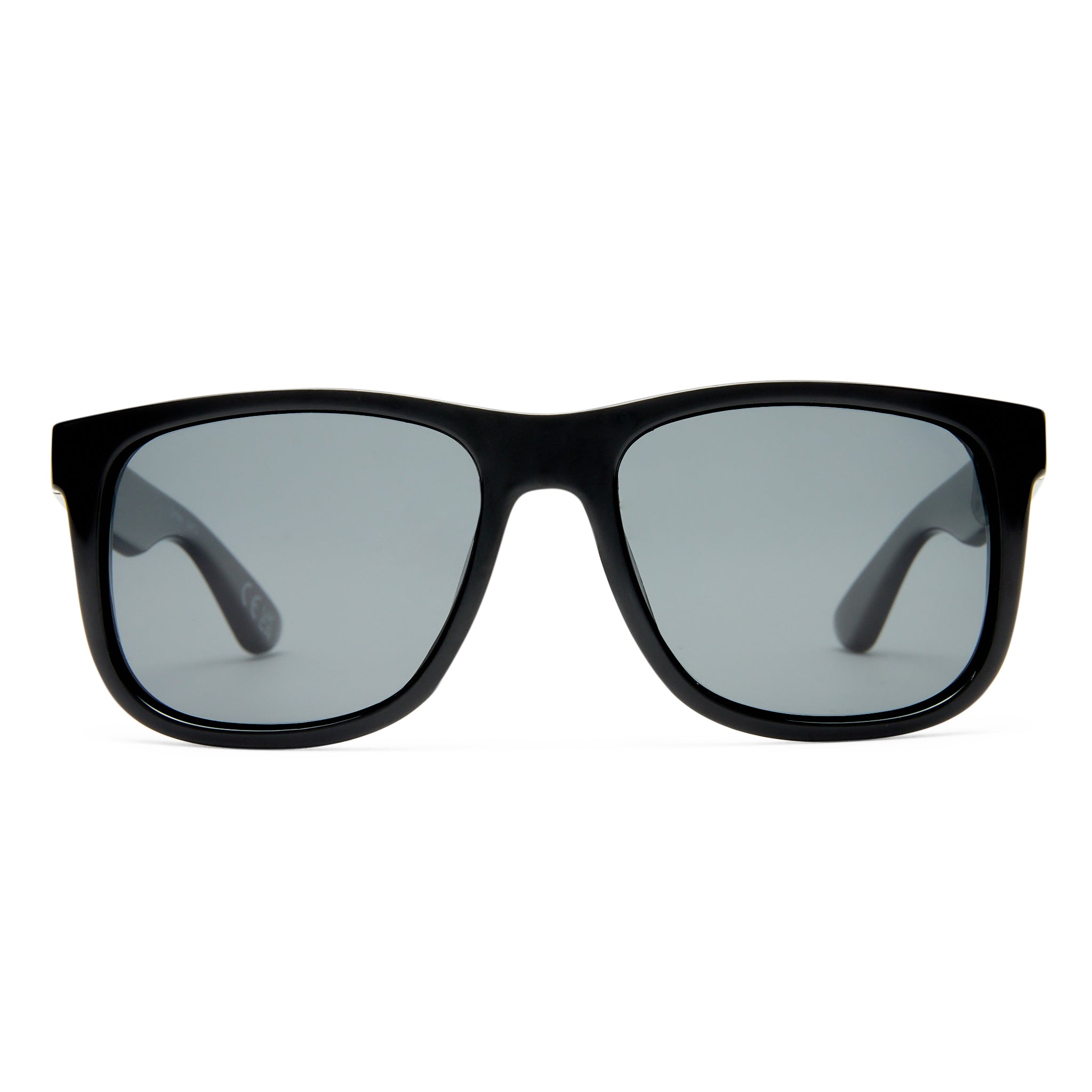 Solarized Classic Square Black Male D-Frame Sunglasses | Eyewear Index