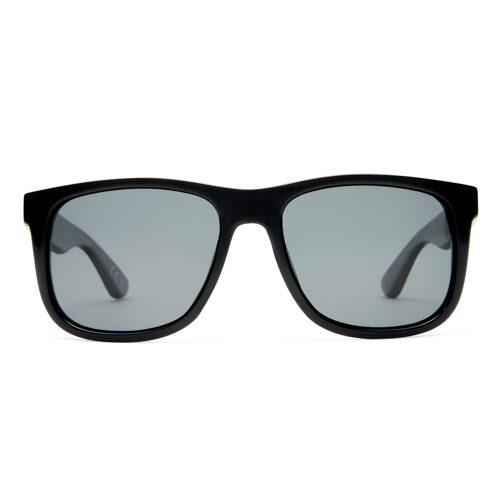 Solarized Classic Square Black Male D-Frame Sunglasses | Eyewear Index