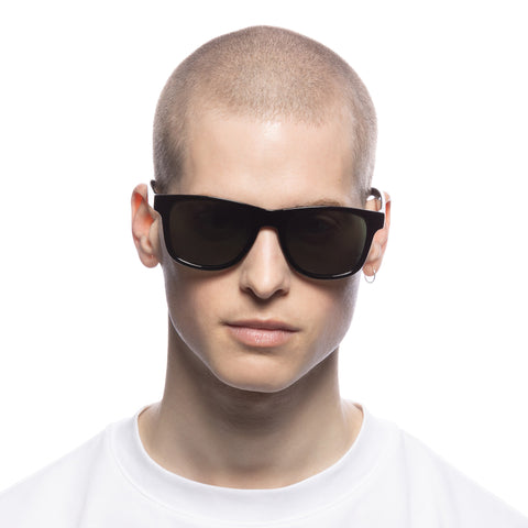 Solarized Rewind Classic Black Male D-Frame Sunglasses | Eyewear Index